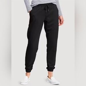 Eddie BAUER | Comfy Black Fleece Lined Joggers | Small | Outdoor | Gorpcore